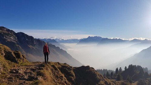 Traumfoto in Glarus Tal Klettersteig Schweiz Alpen Speer