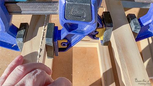making lantern glass frames
