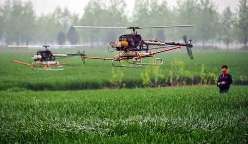 Drone lahan sawah