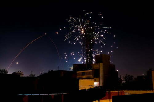 firecrackers and lights