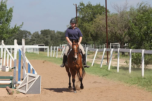 Sometimes if I'm really motivated, we do no stirrups