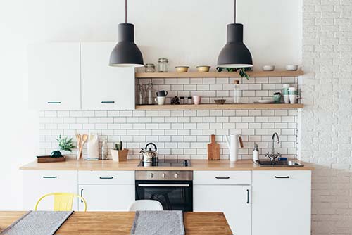 kitchen without range hood