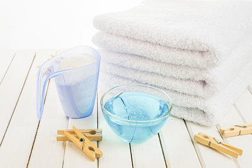 powder and liquid detergent