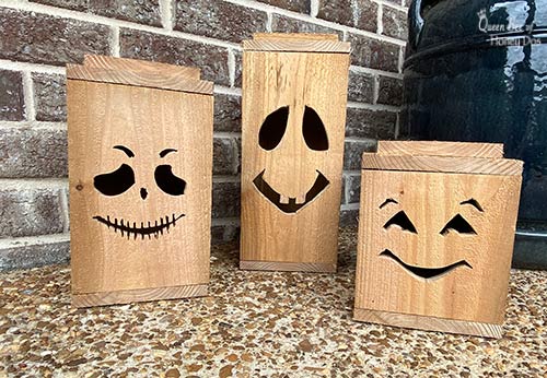 unfinished Halloween lanterns