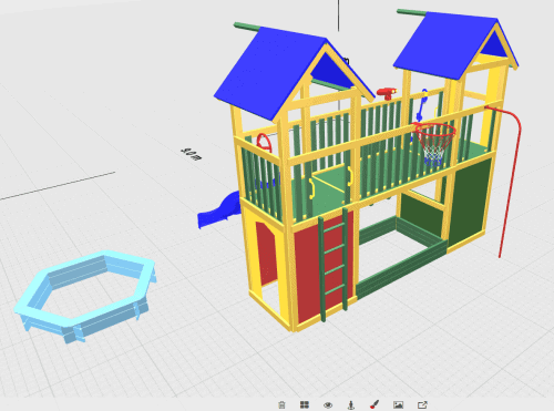 Online-Planer Farbpalette 3D-Spielgeräte WINNETOO - ObjectCode GmbH