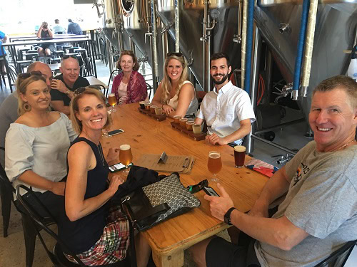 group shot inside revel brewing Brisbane Brewery Tour Southern Sessions