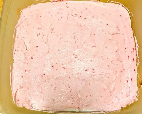 raspberry cheesecake layer