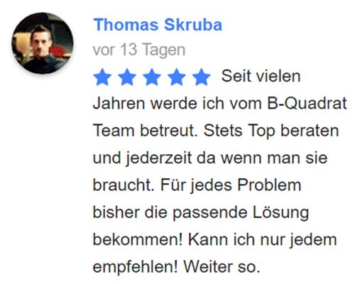 Grenzgänger - Versicherung & Service | Kundenbewertung von Thomas Skruba
