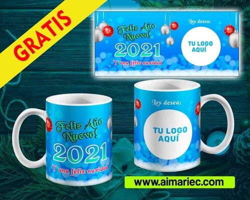 Plantillas para tazas corporativas de Navidad