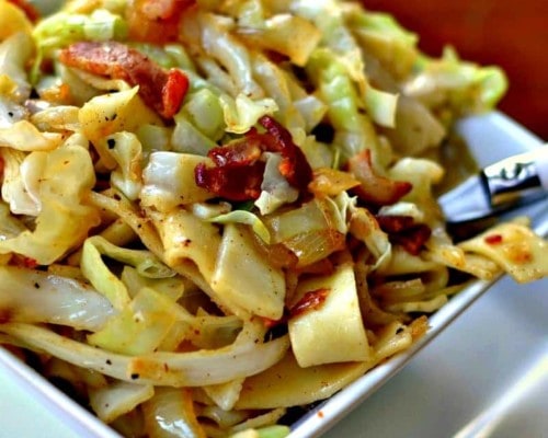 Haluski Recipe Bacon