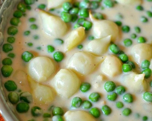 Creamed Peas and Onions