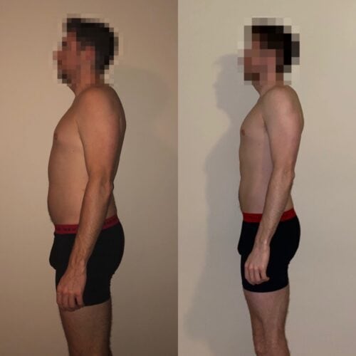 client profile before and after results metabolic performance protocol before and after progress