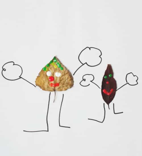 Leaf People Fall Craft