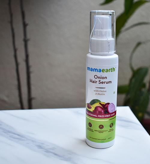 Mamaearth onion hair serum review