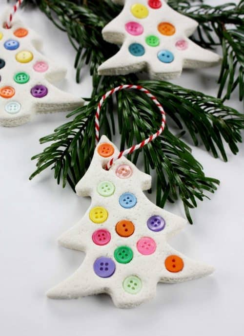 The Happiest Salt Dough Christmas Trees