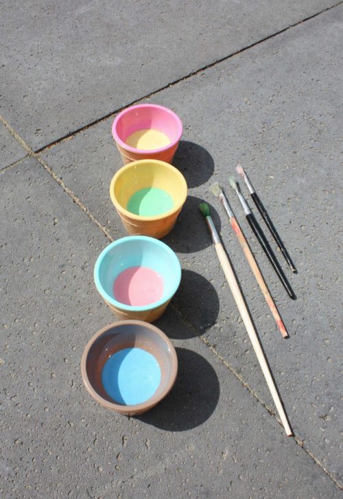 make your own sidewalk chalk paint