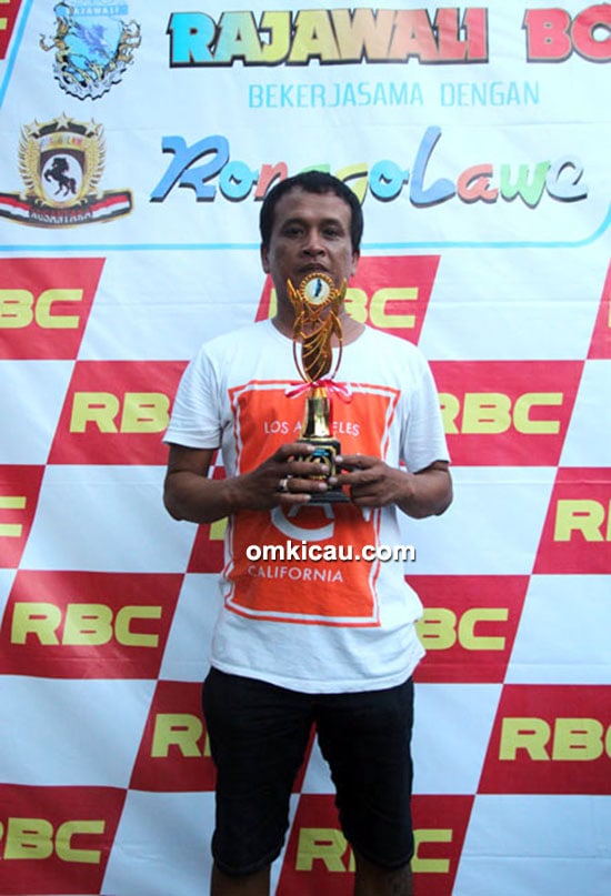 juara 1 cucak ijo Kelas VIP
