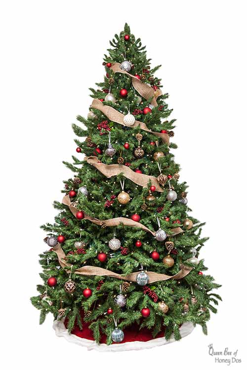 How To Ribbon a Christmas Tree Like a Professional • Queen Bee of Honey Dos