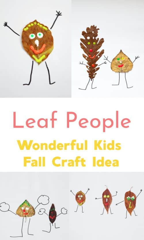 Leaf People Fall Craft
