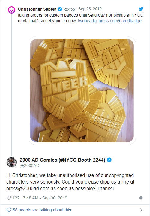 Does comic publisher 2000 AD not believe in free speech? - Bent Corner