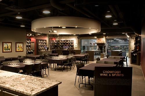 Crowfoot WIne & Spirits event space