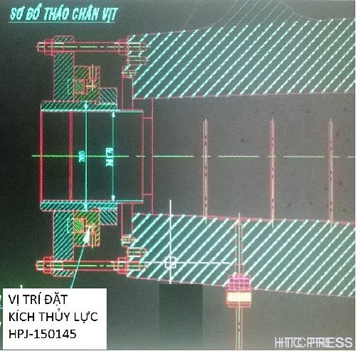 Hướng dẫn lắp kích tháo chân vịt tàu thủy