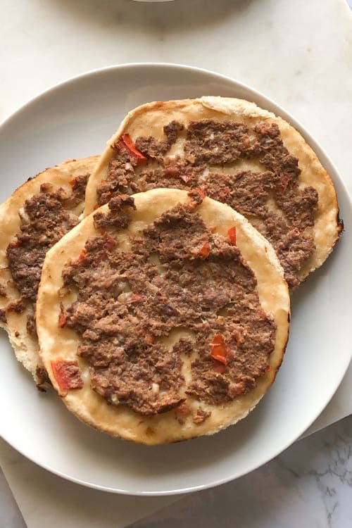 cooked sfiha lahmajun recipe