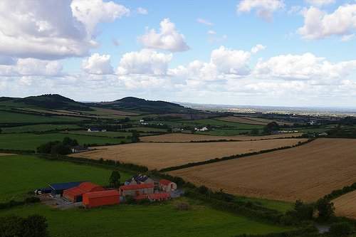 View of County Laois from the Rock of Dunamase View of County Laois from the Rock of Dunamase