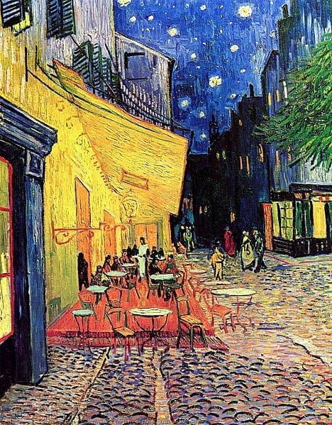Die 21 beliebtesten Gemälde für Reproduktionen von Ölbildern der alten Meister Kreative Geschenke abstrakte kunst Kunst Repliken: Caféterrasse am Abend / Café Terrace at Night von Vincent van Gogh