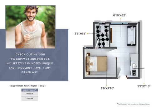 CRYSTAL, XRBIA TO DEVELOP AFFORDABLE HOMES IN CHEMBUR Crystal, Xrbia Chembur floor plan 1bhk-1bhk-type-1