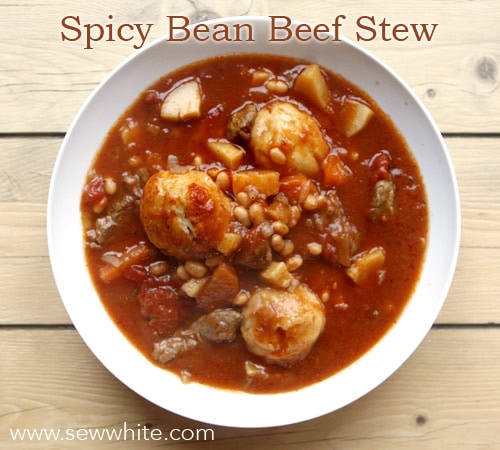Sew White Spicy Bean Beef Stew 1