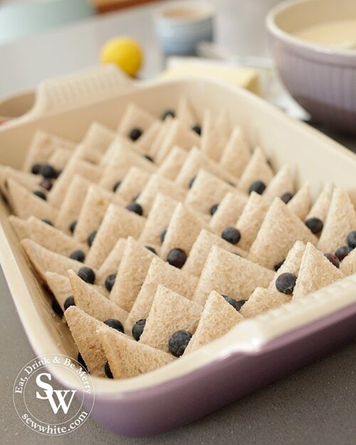 Blueberry And Lemon Bread And Butter Pudding By Sisley White Blueberry And Lemon Bread And Butter Pudding By Sisley White