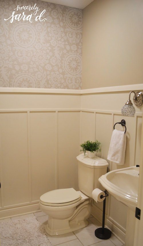 Bathroom Wall Paneling Sincerely Sara D Home Decor Diy