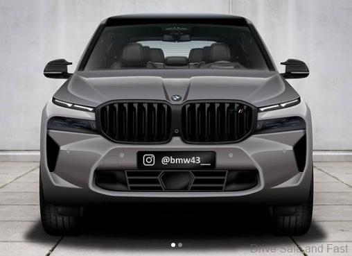 BMW X8 M Render from the front