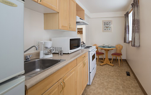 Hotel Room With Kitchen At The Rocky Mountain Ski Lodge In