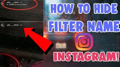 how to remove filter name from instagram story