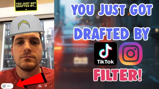 get you just got drafted by filter on tiktok