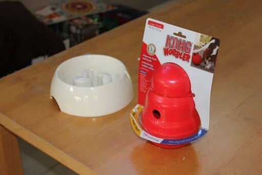KONG Wobbler vs Dog Bowl KONG Wobbler vs Dog Bowl