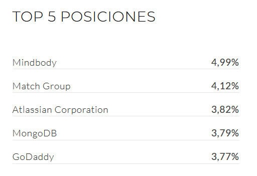 Top 5 posiciones uncommon IPO index