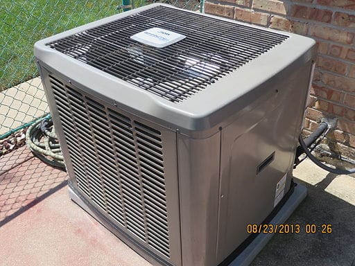Condenser_unit_for_central_air_conditioning HVAC condenser units should be kept clear of obstructions