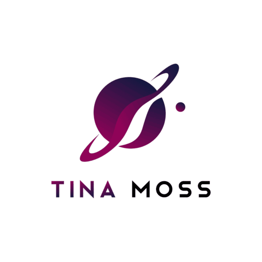 author logo design tina moss