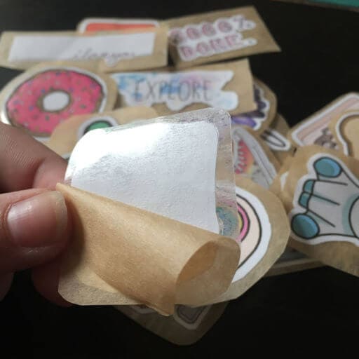 Sticker basteln mit Kindern | StadtLandKind.