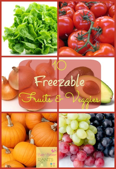 10 Freezable Fruits And Vegetables!