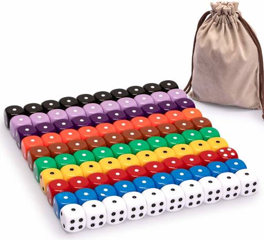 Best Dice for MTG 100 Piece Multicolored
