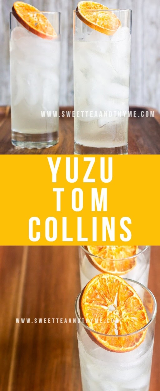 Yuzu Tom Collins is a refreshing and exotic twist on the classic drink. Using the fragrant Asian citrus fruit yuzu instead of lemon makes this Tom Collins unique and perfect for summer.