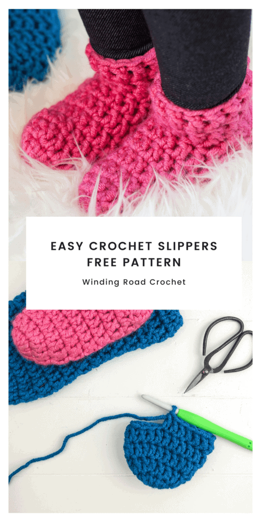 one hour crochet slippers pattern