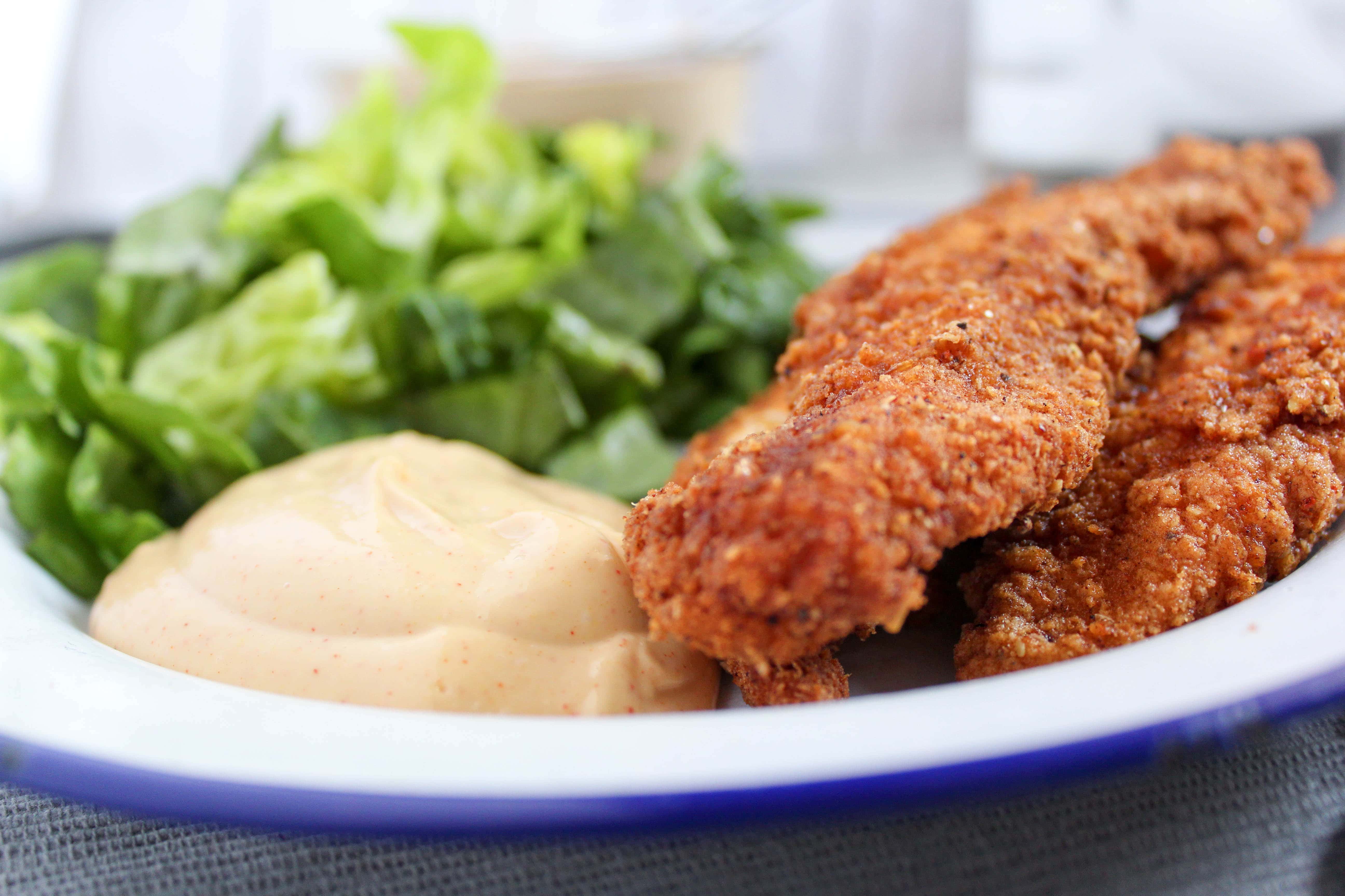 Restaurant Style Breaded Chicken Tenders Thm S Low Carb My Montana Kitchen