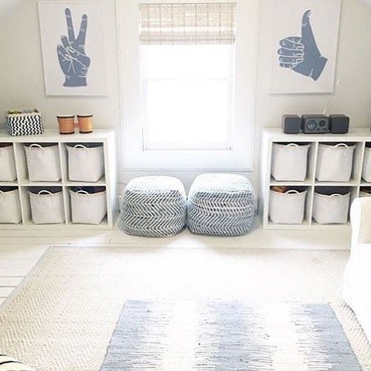 Modern minimalist playroom