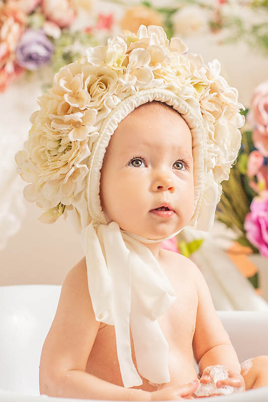 Flower cake smash beautiful photos Suffolk