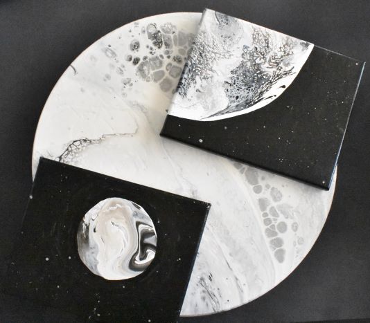 3 Moon Paintings